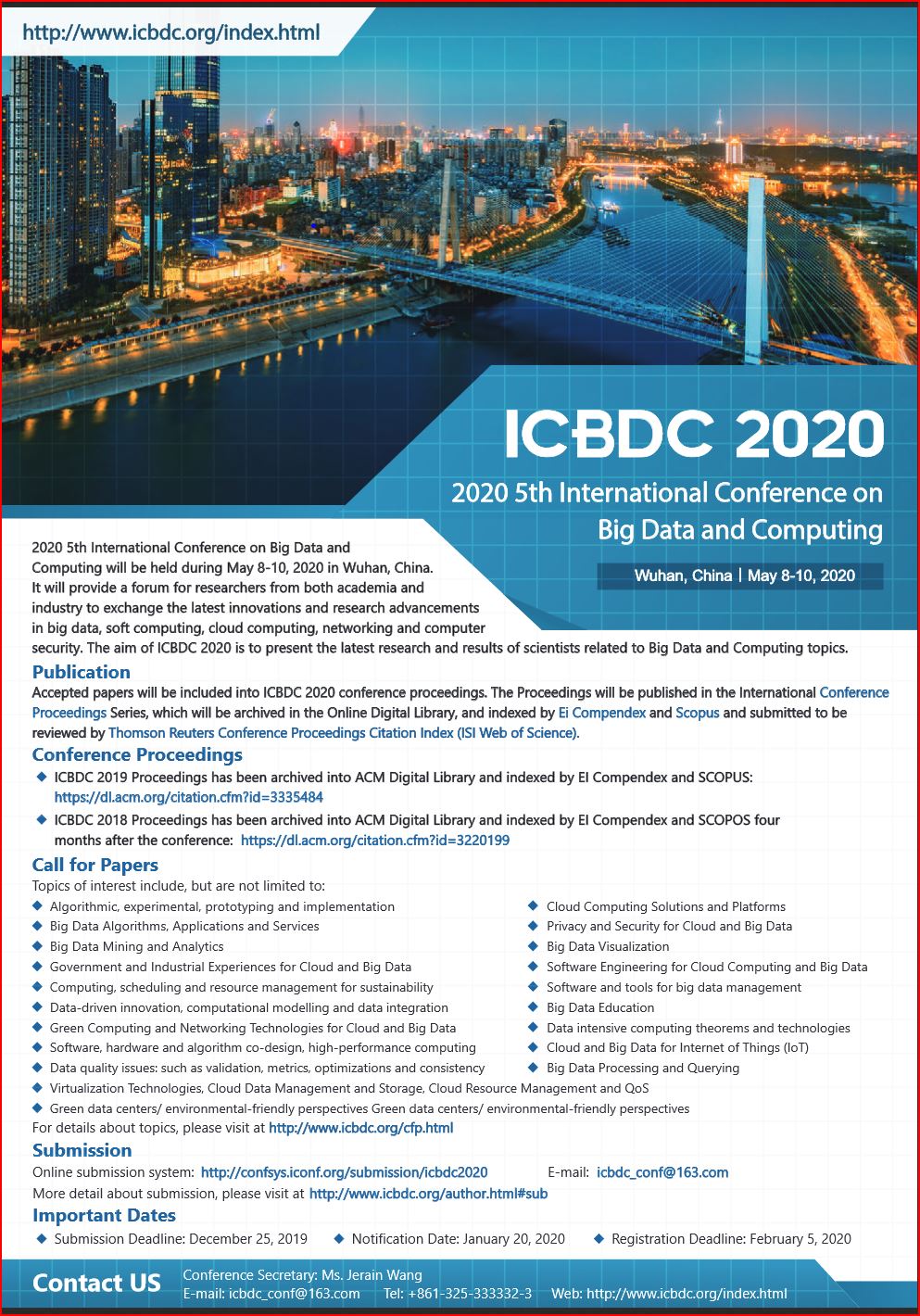 procedia -(  2020 5th International Conference on Big Data and Computing ICBDC 2020   )