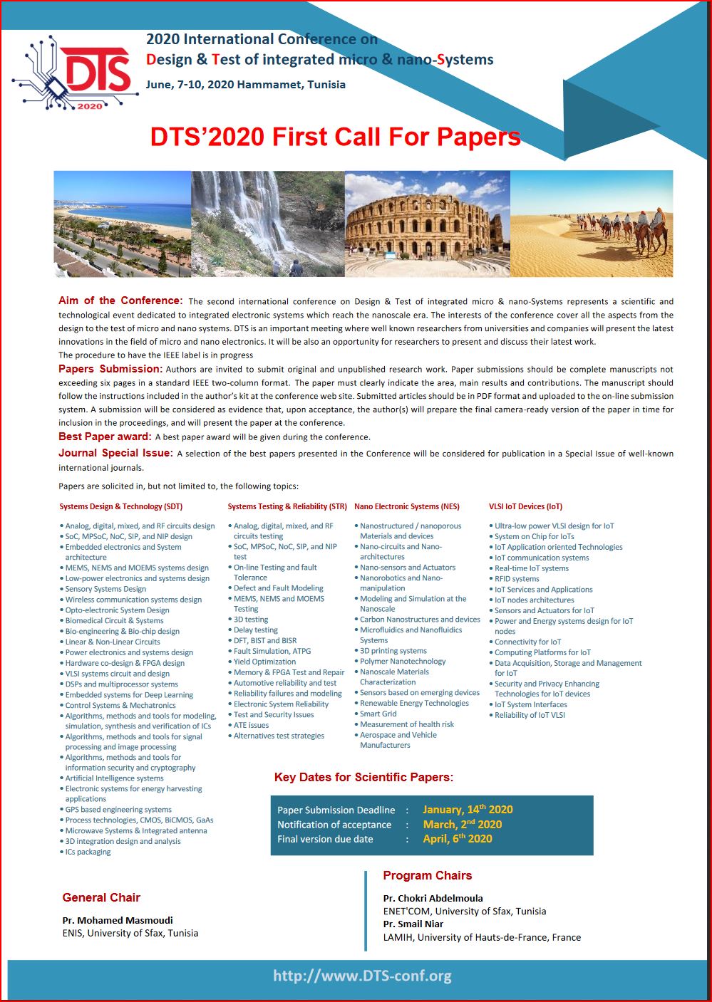 procedia -(  International Conference on Design & Test of integrated micro & nano-Systems DTS 2020   )